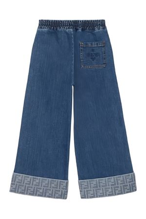 denim cotton jeans FENDI KIDS | JFF385AVVUF0QG0